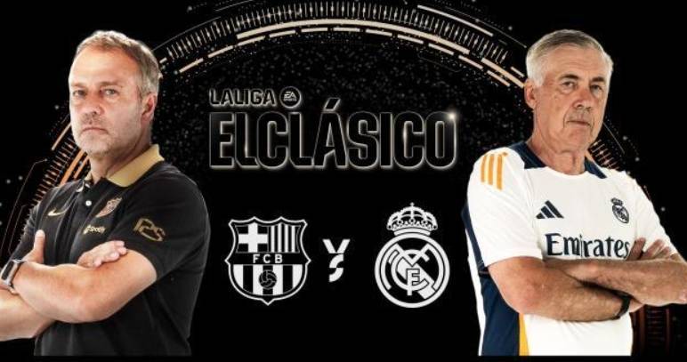 西甲联赛最新战报，半场比赛皇马2-4巴萨，姆巴佩两球成背景